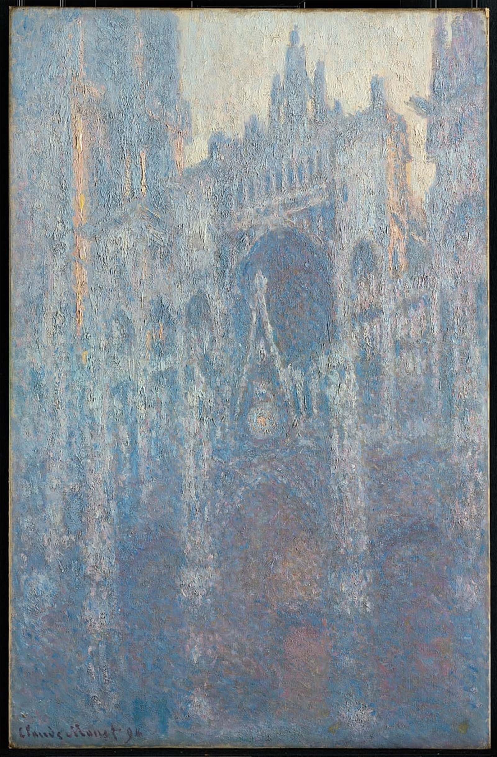 POSTERIIk Famous Print Pop Art Wall Art Graffiti the Portal of Rouen Cathedral in Morning Light by Claude Monet Art Prints for Home Decor 60x90cm