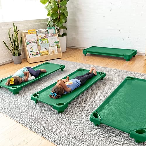 Miniatura 43 de ECR4Kids - Cama apilable para niños, para el cuidado diurno Rojo,Verde,Arena,Amarillo,https://www.amazon.com/dp/undefined
