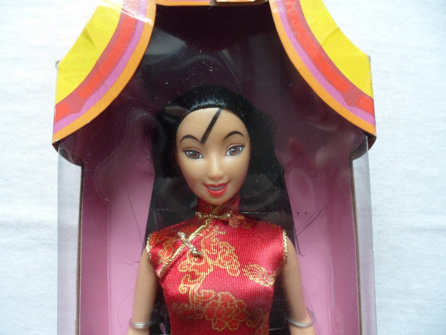 Disney MULAN doll in red fashion by Mattel 1997
