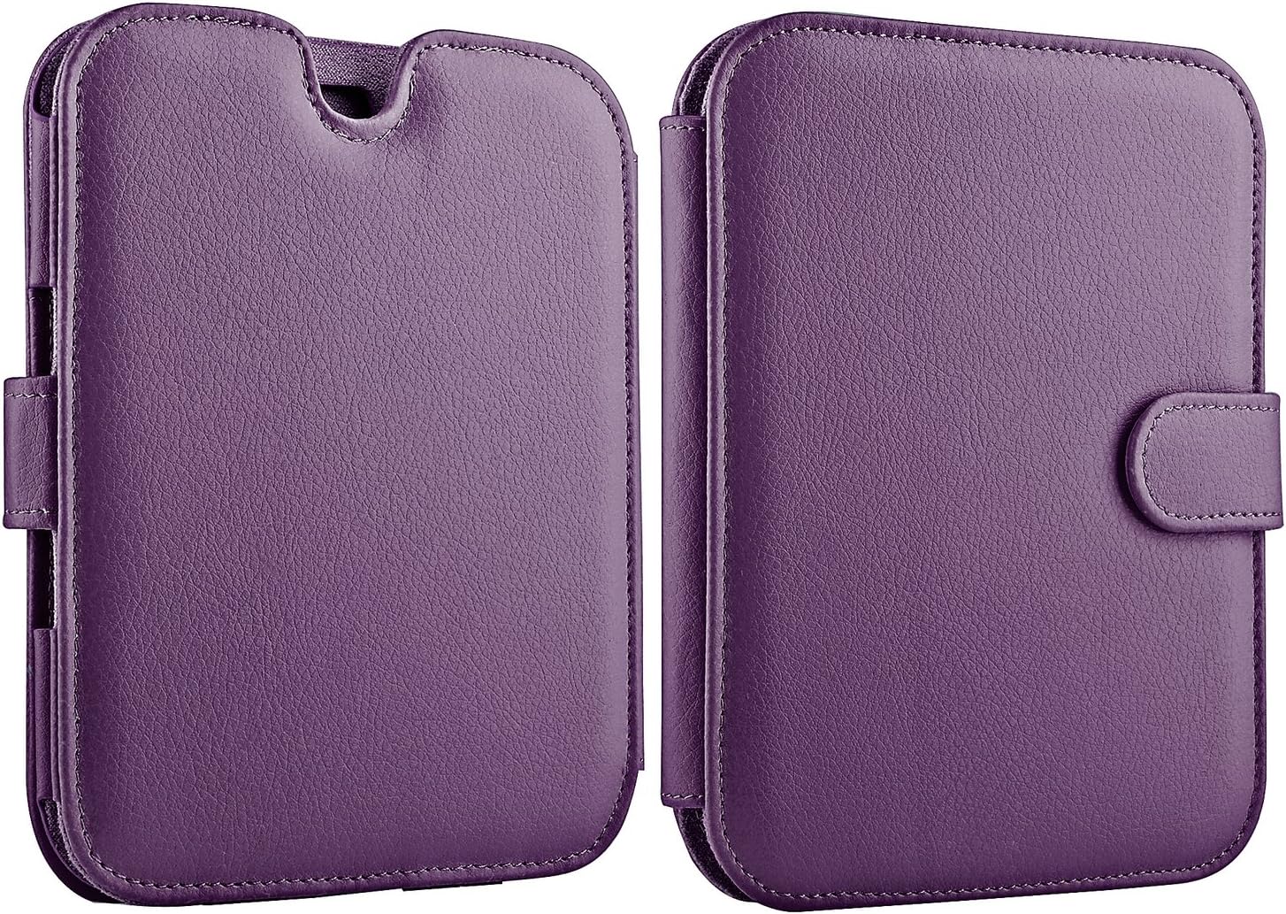 eForCity Leather Case for Barnes and Noble Nook Simple Touch with GlowLight , Purple