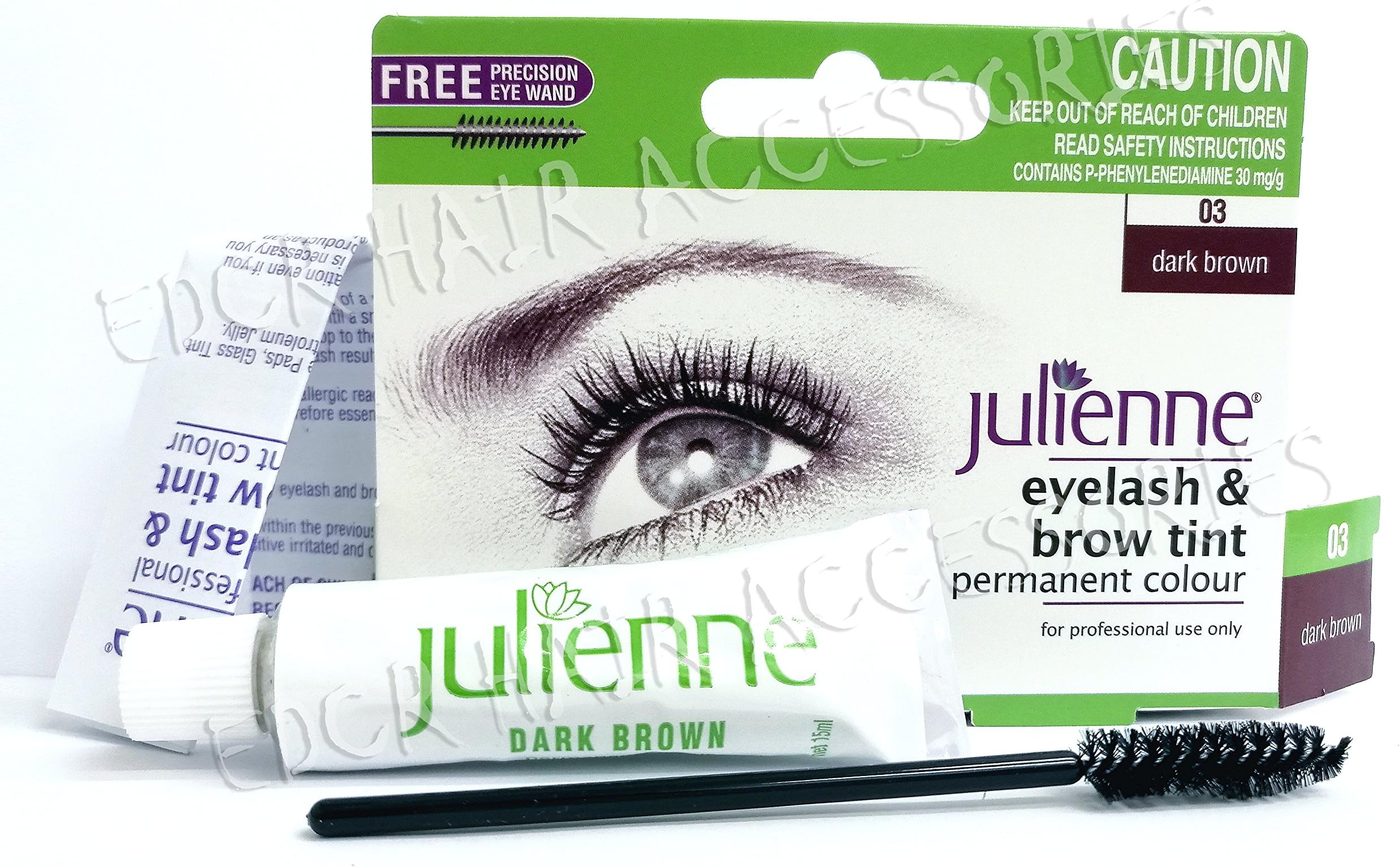 Eyelash and Eyebrow Permanent Dark Brown 03 Colour Tint 15ml