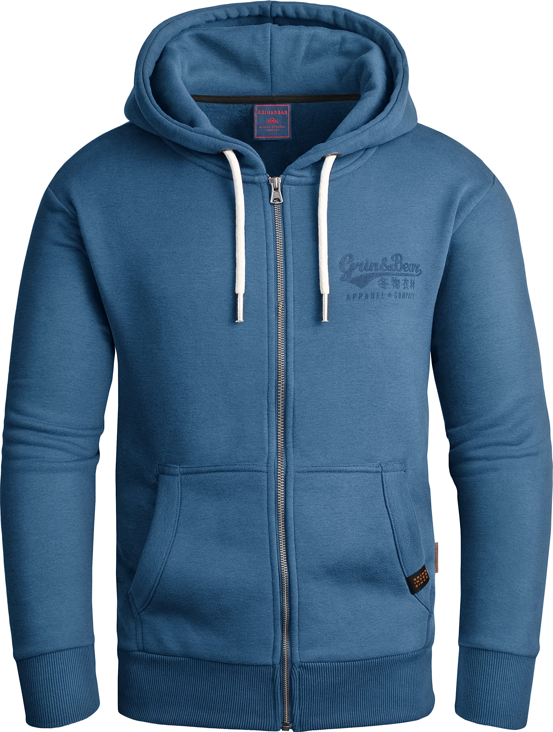 Grin&Bear Sudadera con Capucha y Cremallera para Hombre GEC603