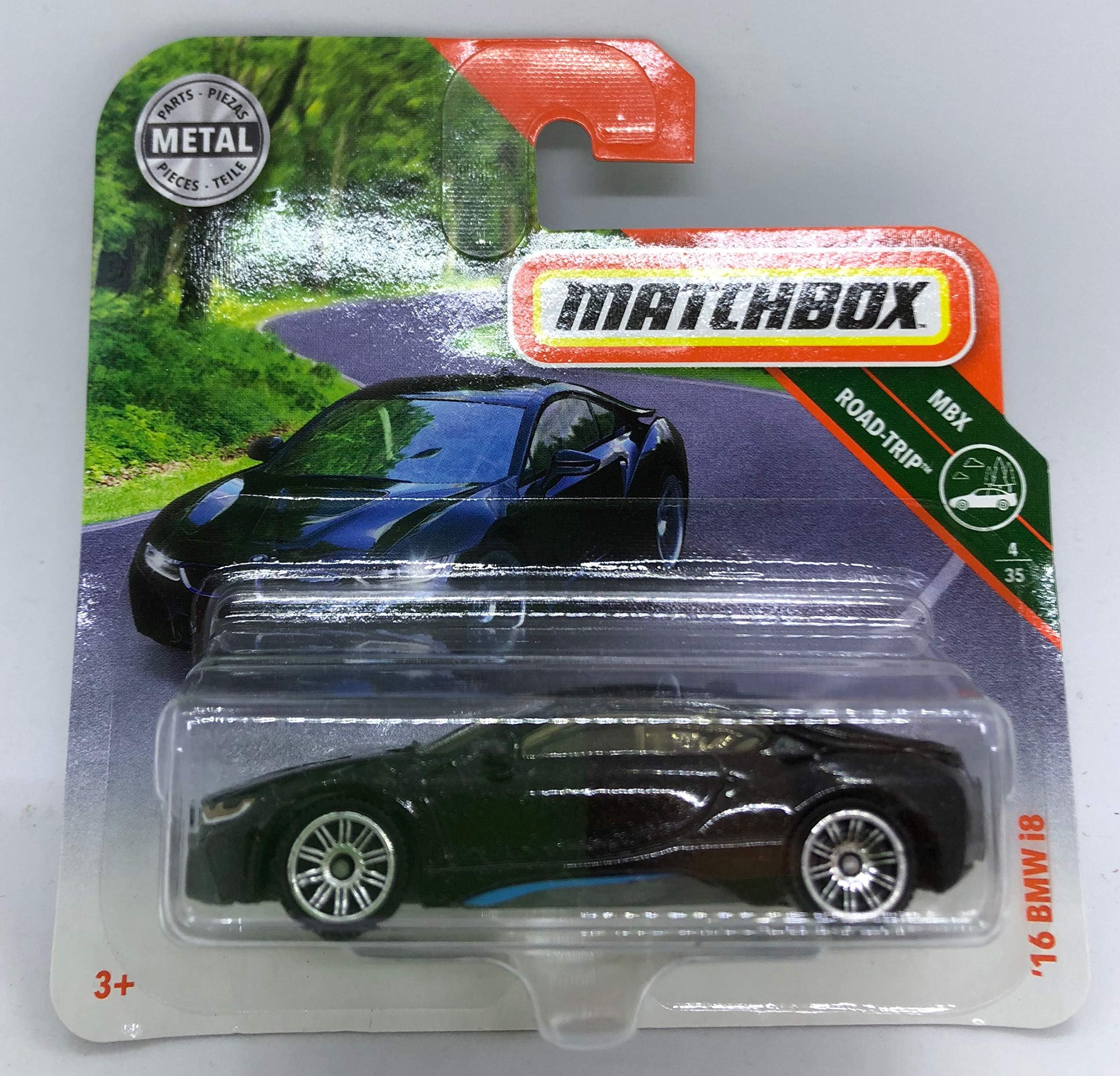 Matchbox Cars 4/125 '16 BMW i8 Black Metal