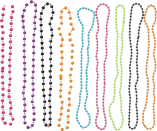 Miniatura 3 de Amscan Cuentas de plástico retro para fiesta, 30 pulgadas, accesorio vibrante para disfraz, mejor accesorio de cabina de fotos y recuerdo de fiesta