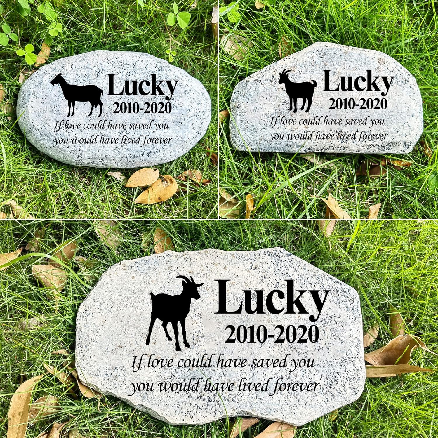 Piedra conmemorativa personalizada para mascotas, piedra conmemorativa de jardín personalizada, lápida de perro, lápida de gato, placa conmemorativa