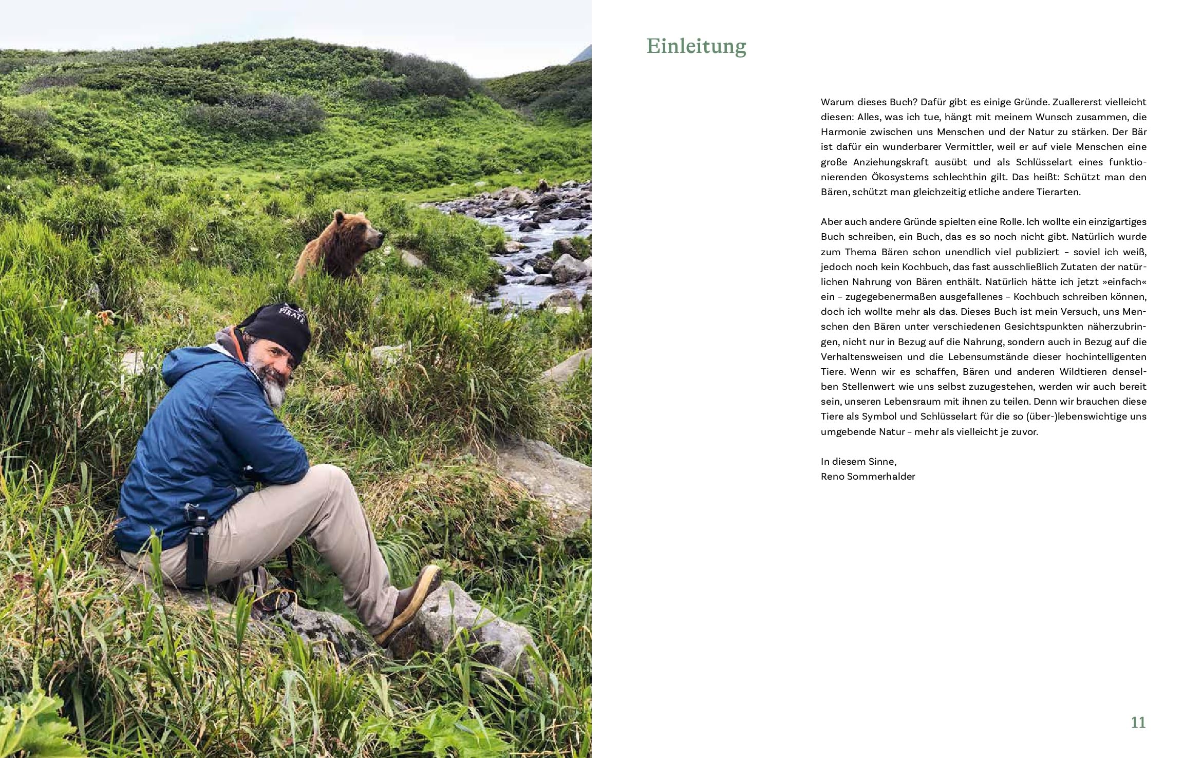 Bärenhunger: Geschichten und Rezepte aus der Wildnis. Einzigartige Einblicke in die Welt der Bären von Bärenforscher Reno Sommerhalder. Mit einem Vorwort von Wolf-Dieter Storl