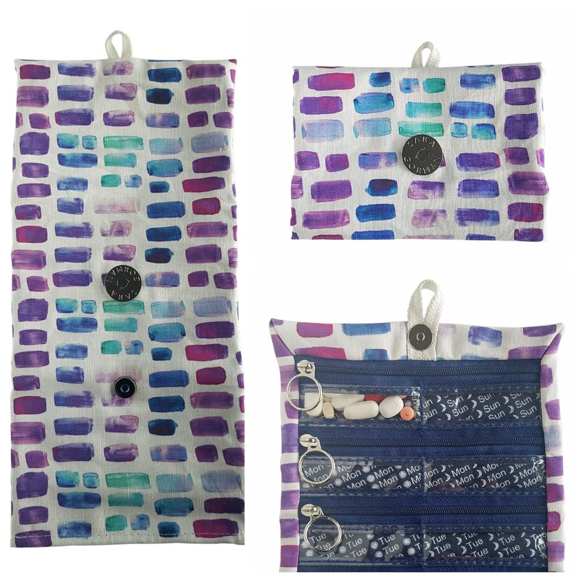 Stylish Weekly Pill Case | Travel Medication Organizer - Sara Gorman's Pillbags