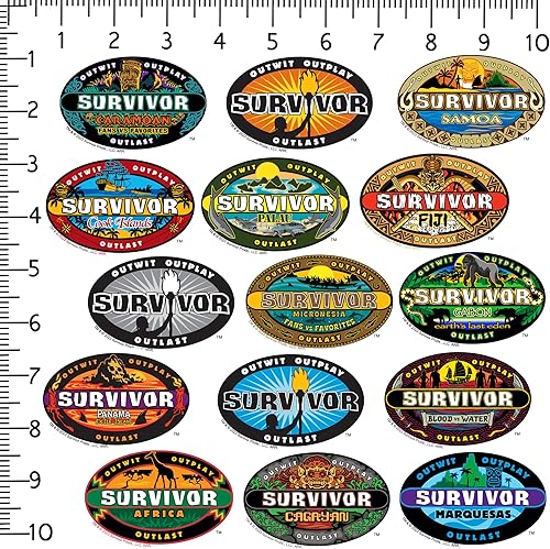 Miniatura 2 de Survivor - Paquete variado de calcomanías de vinilo grandes de lujo, para laptop, botella de agua, álbumes de recortes, tableta, monopatín,