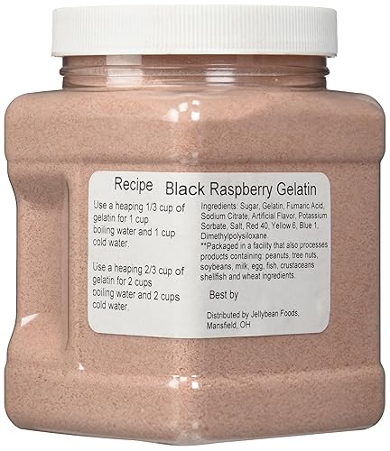 Black Raspberry Gelatin - 2 Lb Container - (32 Oz)