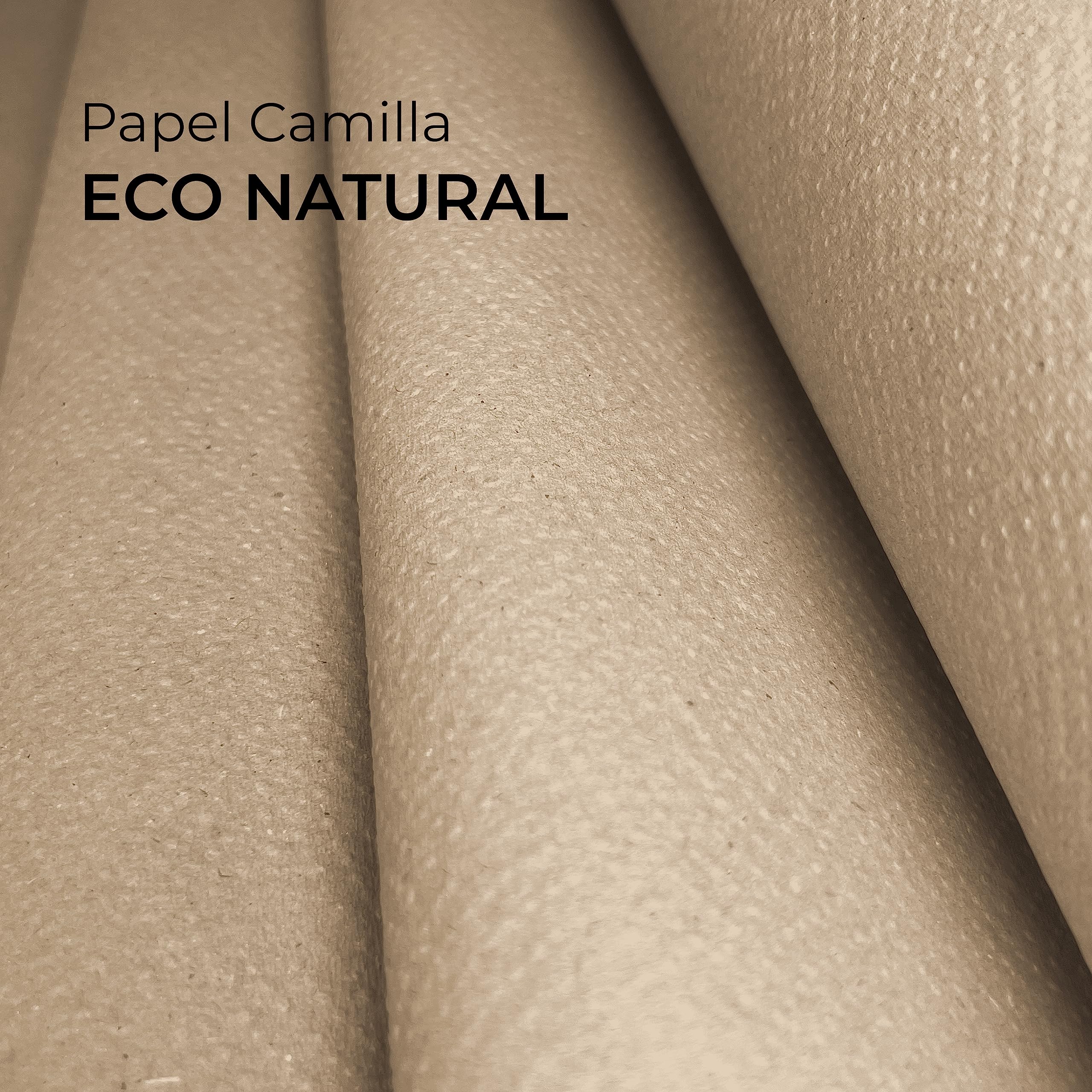 Papel Camilla Ecológico Natural 60 cm x 60 m Rollo Masaje 6 Rollos Precorte 40 cm