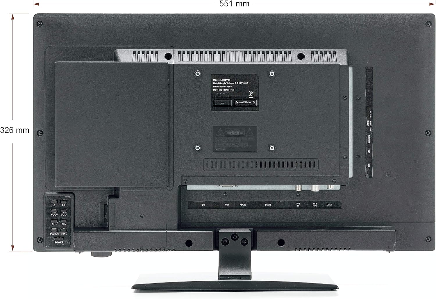 MOSCATELLI TV Led Full HD 24 per Camper ULTRA SLIM design - DVD/Usb/Ci+/Hdmi - 12/24/220 V - DVB-T2/S2/C - Compatibile CAM Tivusat - Attacco Vesa MOSCATELLI TV Led Full HD 24 per Camper ULTRA SLIM design - DVD/Usb/Ci+/Hdmi - 12/24/220 V - DVB-T2/S2/C - Compatibile CAM Tivusat - Attacco Vesa