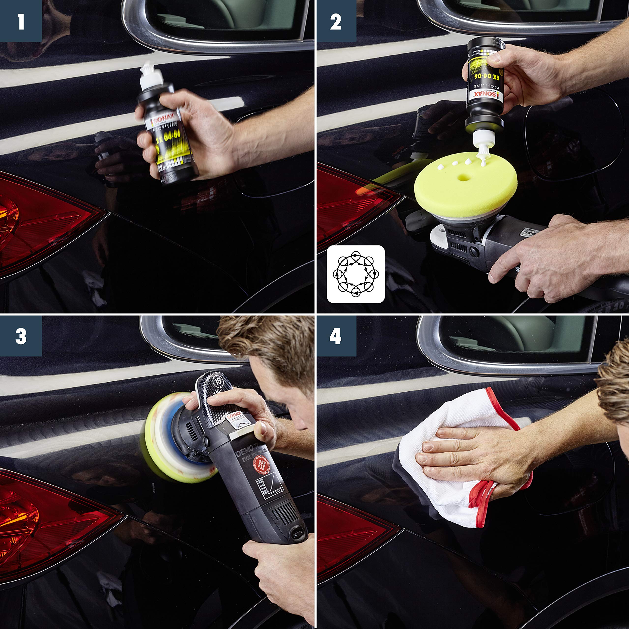 SONAX PROFILINE CutMax (250 ML) | Polissage abrasif puissant avec un bon développement de brillance pour les peintures fortement vieillies ou rayées