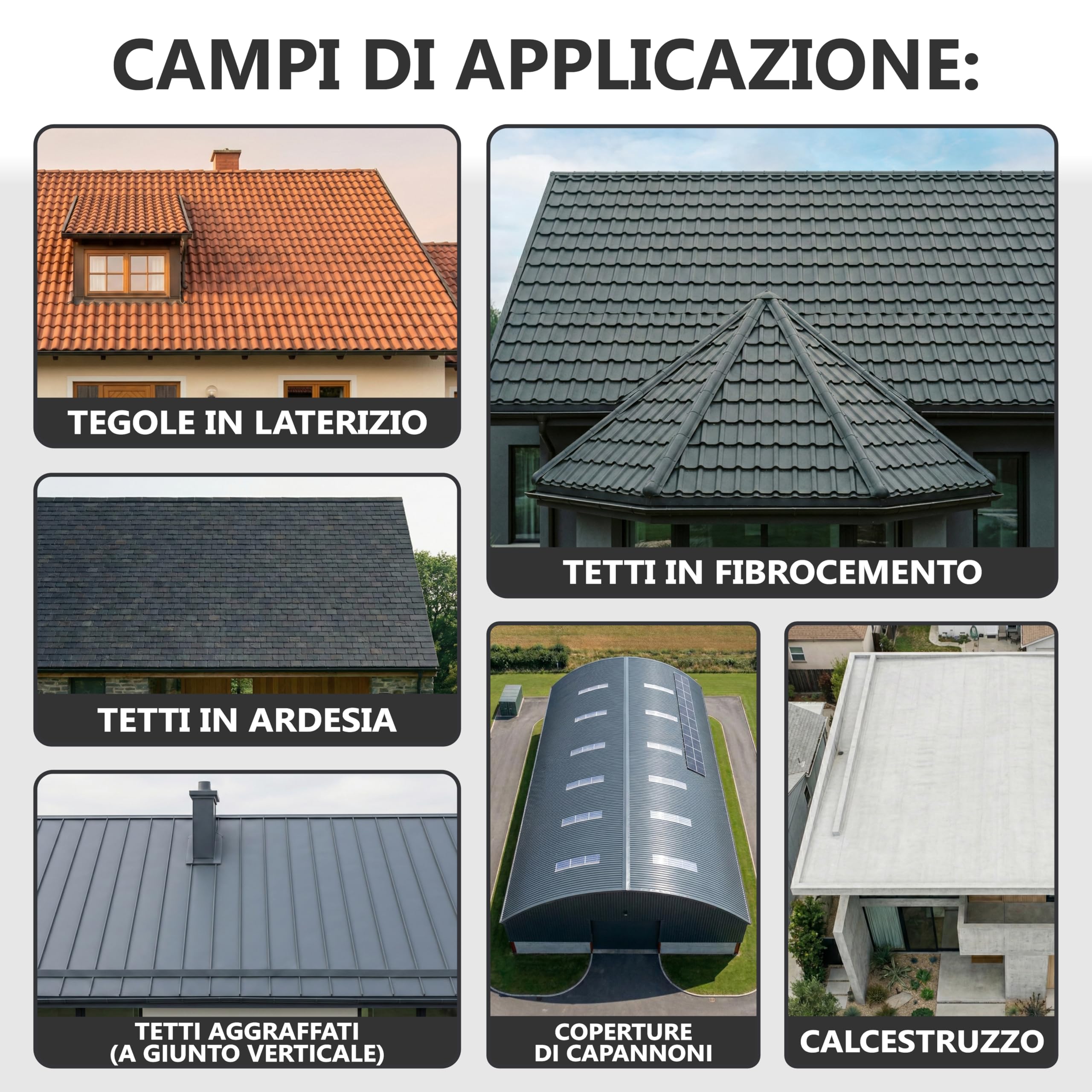 Vernice per tetto Pittura Manto di Copertura W510 Grigio antracite simile RAL 7016-20L