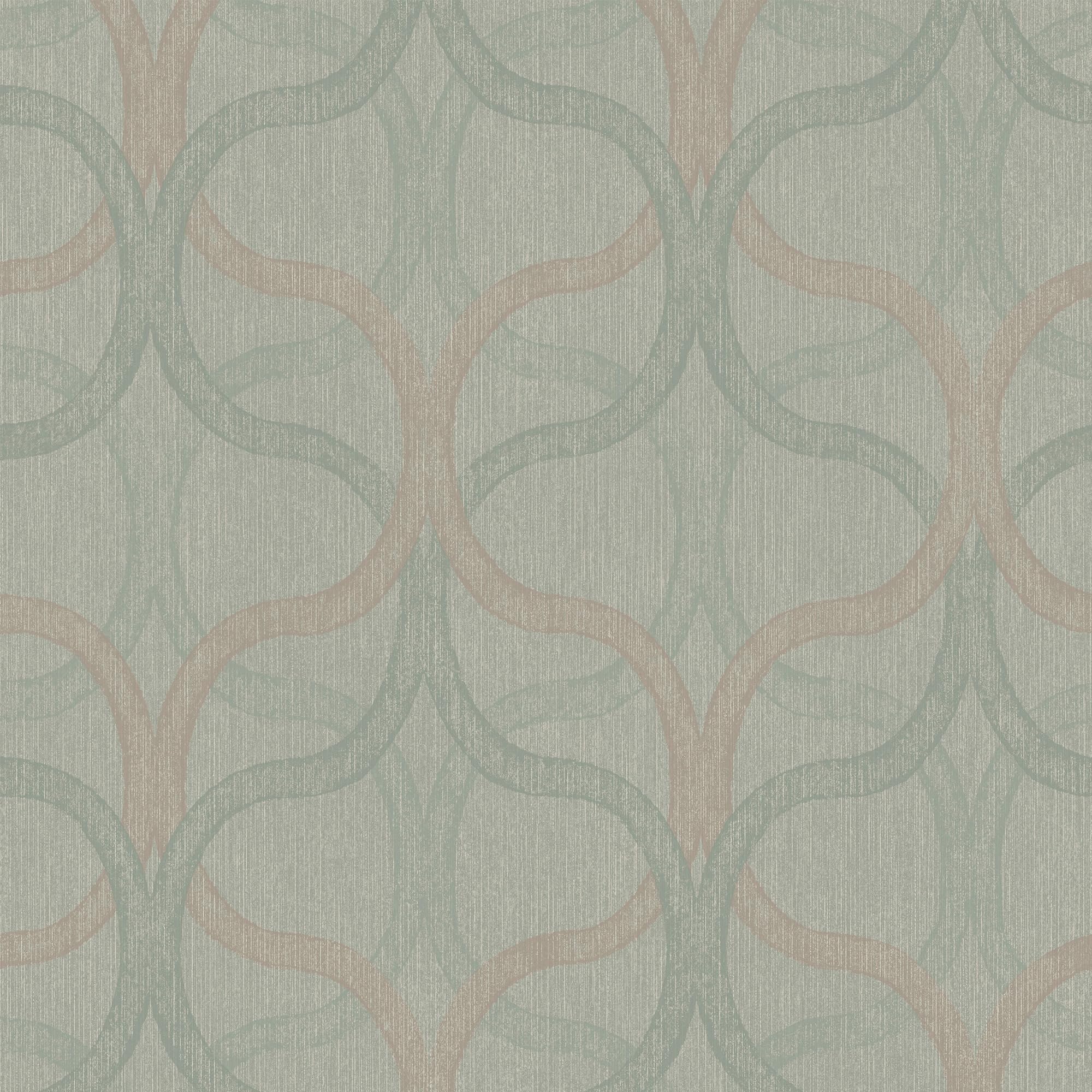 Boutique Sage Refine Geometric Green Wallpaper | Paste The Wall | Green Geometric | Eco-Friendly