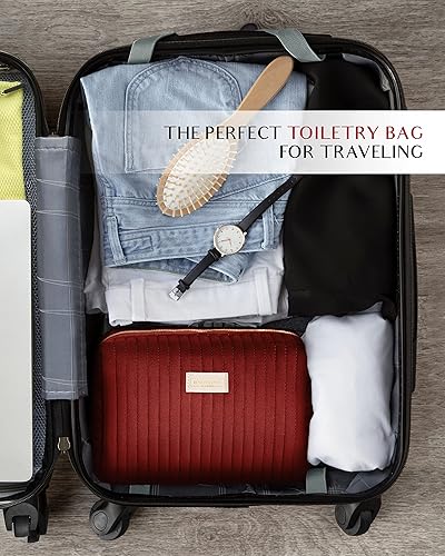 Miniatura 5 de Benevolence LA Neceser para mujer, neceser de viaje para cosméticos, maquillaje, artículos de tocador  Neceser para viajes, bolsa de cosméticos,