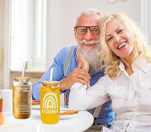 Miniatura 4 de ANOTION Regalos de jubilación, tazas de café de cristal para mujeres y hombres, elefante blanco y regalos divertidos, decoraciones de fiesta de