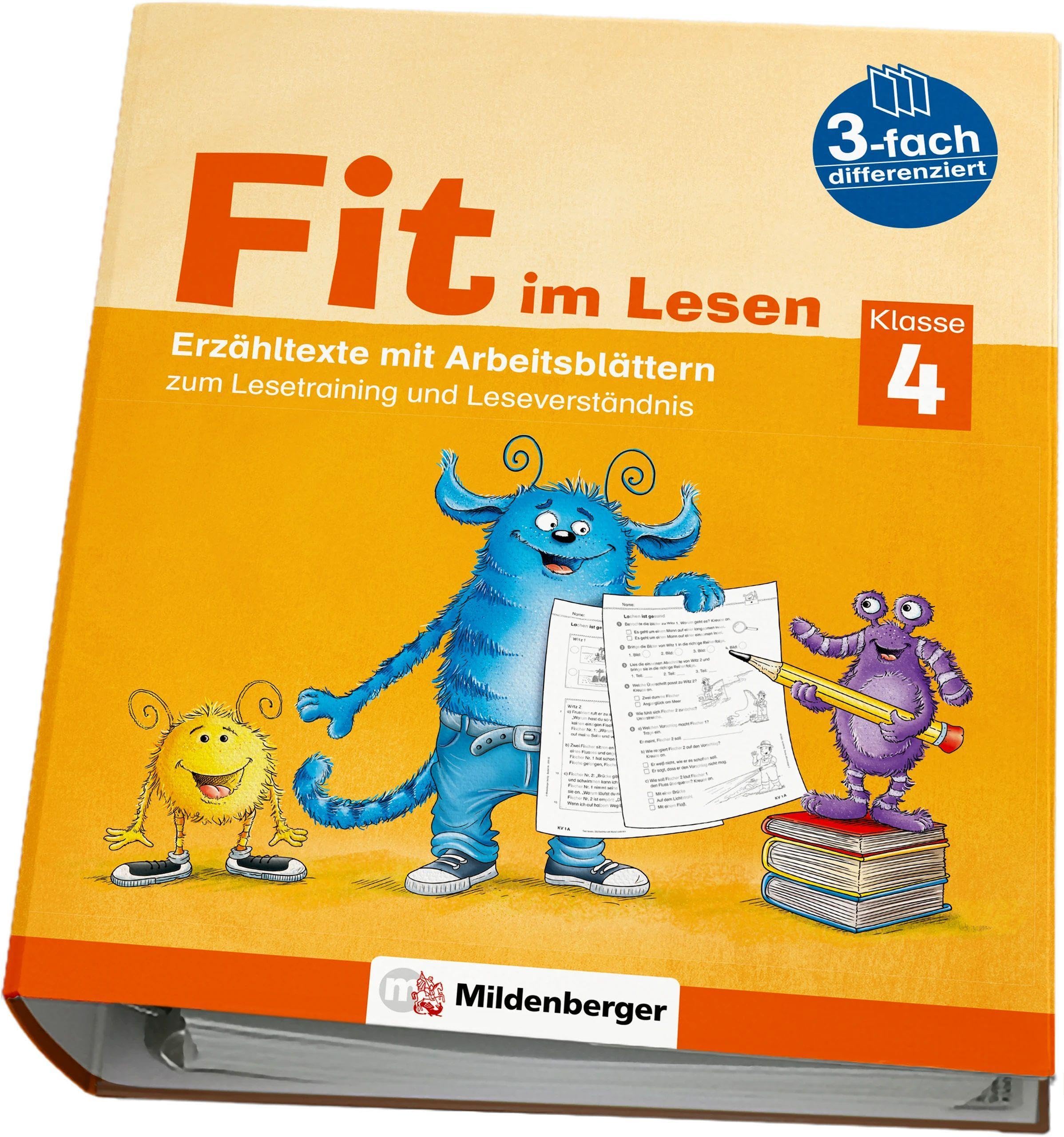 Fit im Lesen – Erzähltexte, Klasse 4: Erzähltexte mit Arbeitsblättern zum Lesetraining und Leseverständnis (Fit im Lesen: Erzähl- und Sachtexte)