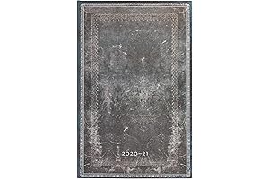 Paperblanks DF6581-4 Agenda 2020-2021: Steel Night, Vertical, Maxi