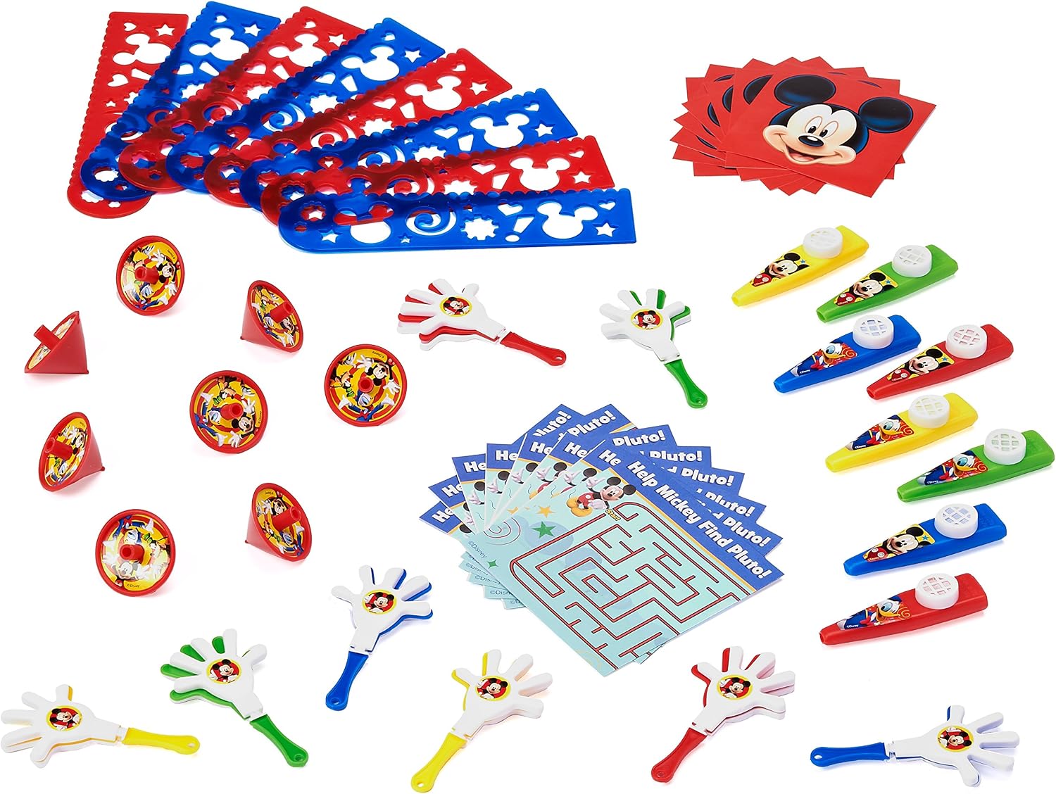 American Greetings Mickey Mouse Party Favor, Mega Value Favor Pack, 48-Count