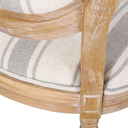 Miniatura 11 de Christopher Knight Home Camille - Sillas de comedor tradicionales de terciopelo, 2 piezas, color gris y blanco brillante Línea gris +