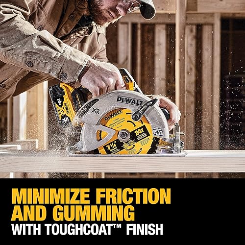 Miniatura 3 de DEWALT Hoja de sierra circular, 7 14 pulgadas, 24 dientes, corte de madera (DWA171424B10), (paquete de 1)
