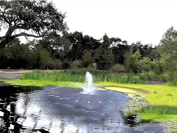 FT 14000 Floating Pond Fountain and Aerator Complete Kit with 14,000 GPH Pump, 100 Foot Power Cord, 3 Spray Styles | 100% US-Based Customer Service and