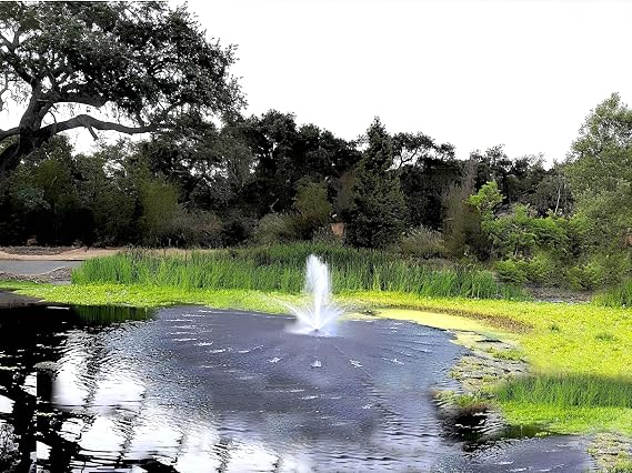 FT 14000 Floating Pond Fountain and Aerator Complete Kit with 14,000 GPH Pump, 100 Foot Power Cord, 3 Spray Styles | 100% US-Based Customer Service and