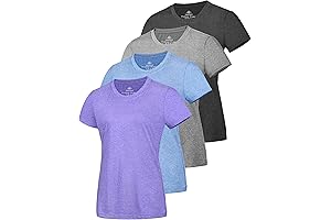 URATOT Women's Moisture-Wicking Athletic Gym Dry-Fit T-Shirt