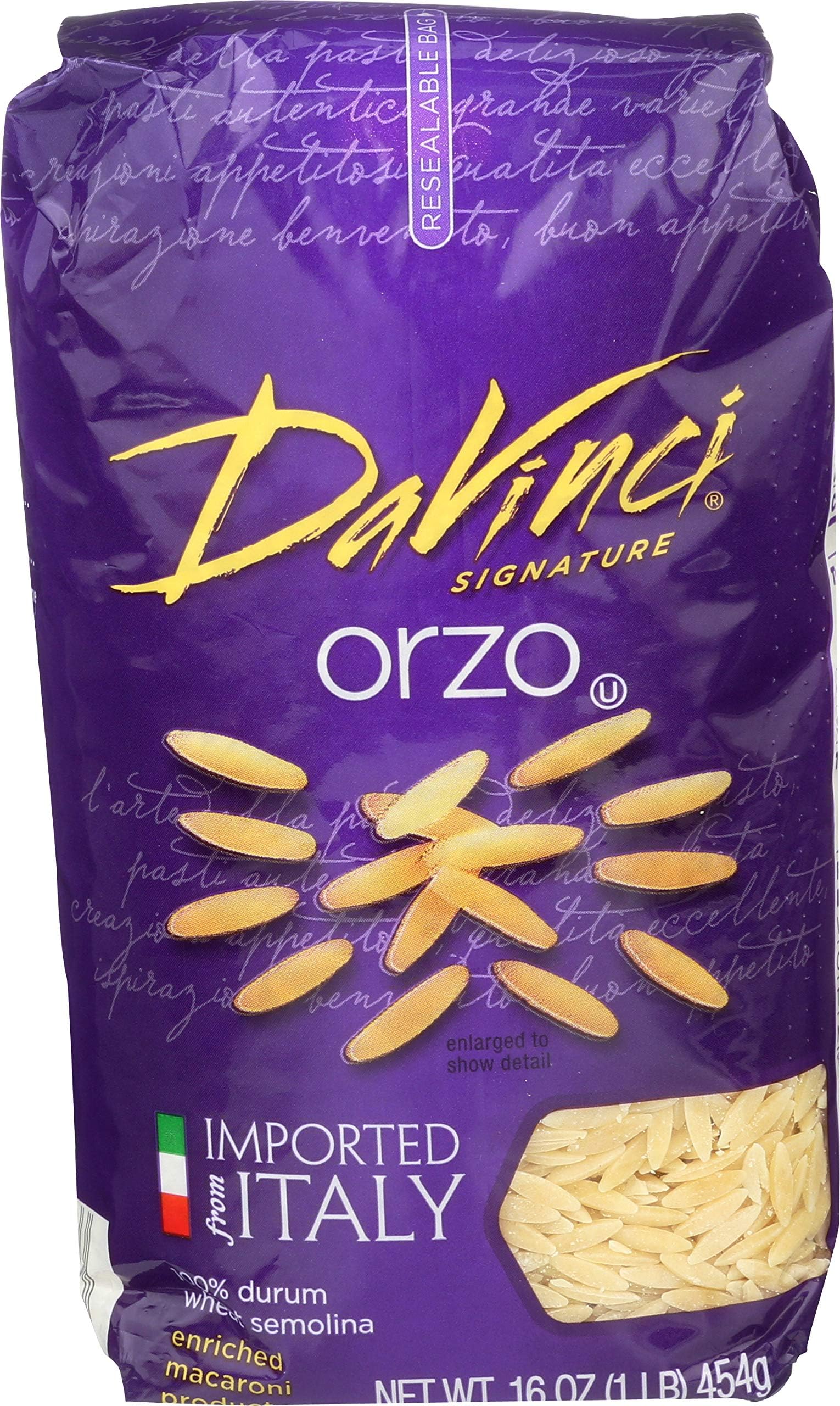 Signature, Orzo, 16 Ounce Resealable Bags (Pack of 12)