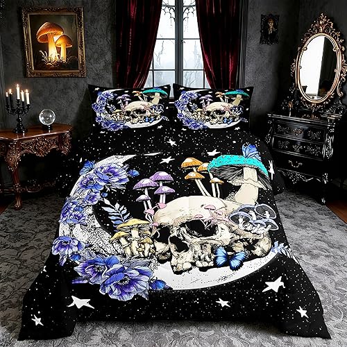 Miniatura 49 de Castle Fairy Juego de edredón con motivo de girasol tamaño queen, ropa de cama rústica de granja con diseño de abejas de 3 piezas para niños