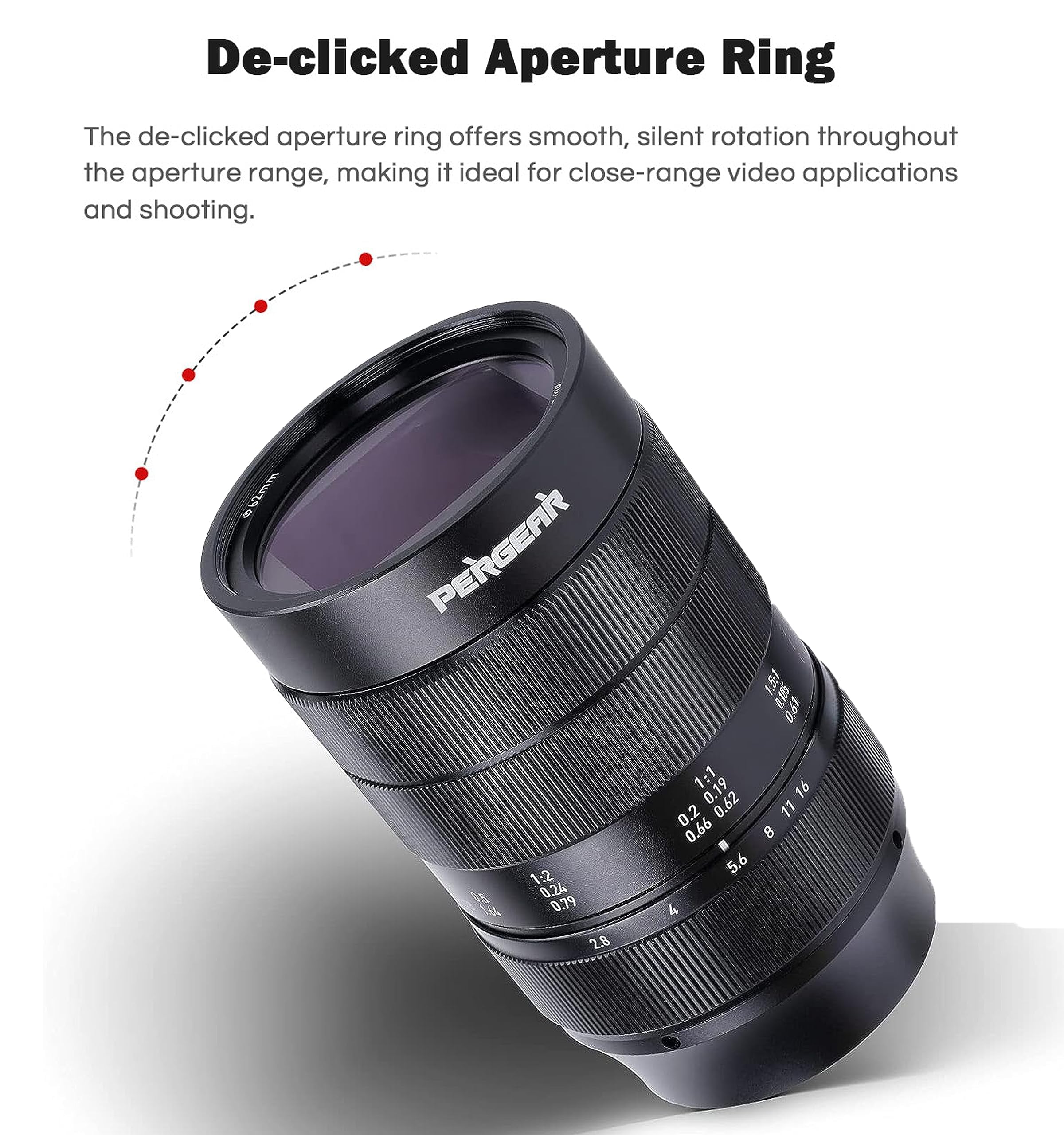 美品　PERGEAR 60mm F2.8 Macro PERGEAR 60mm F2.8 第2世代 2X倍率 フルサイズマクロレンズ