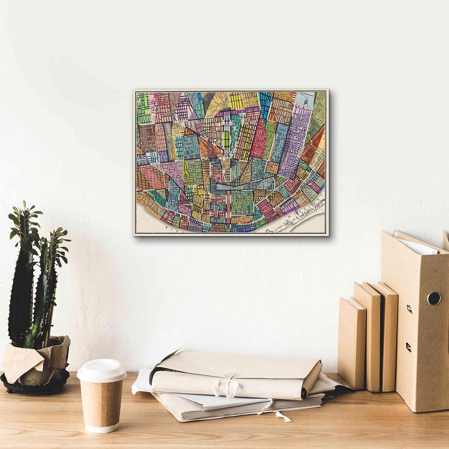 Epic Graffiti 'Modern Map of St. Louis' by Nikki Galapon Canvas Wall Art, 16"x12"