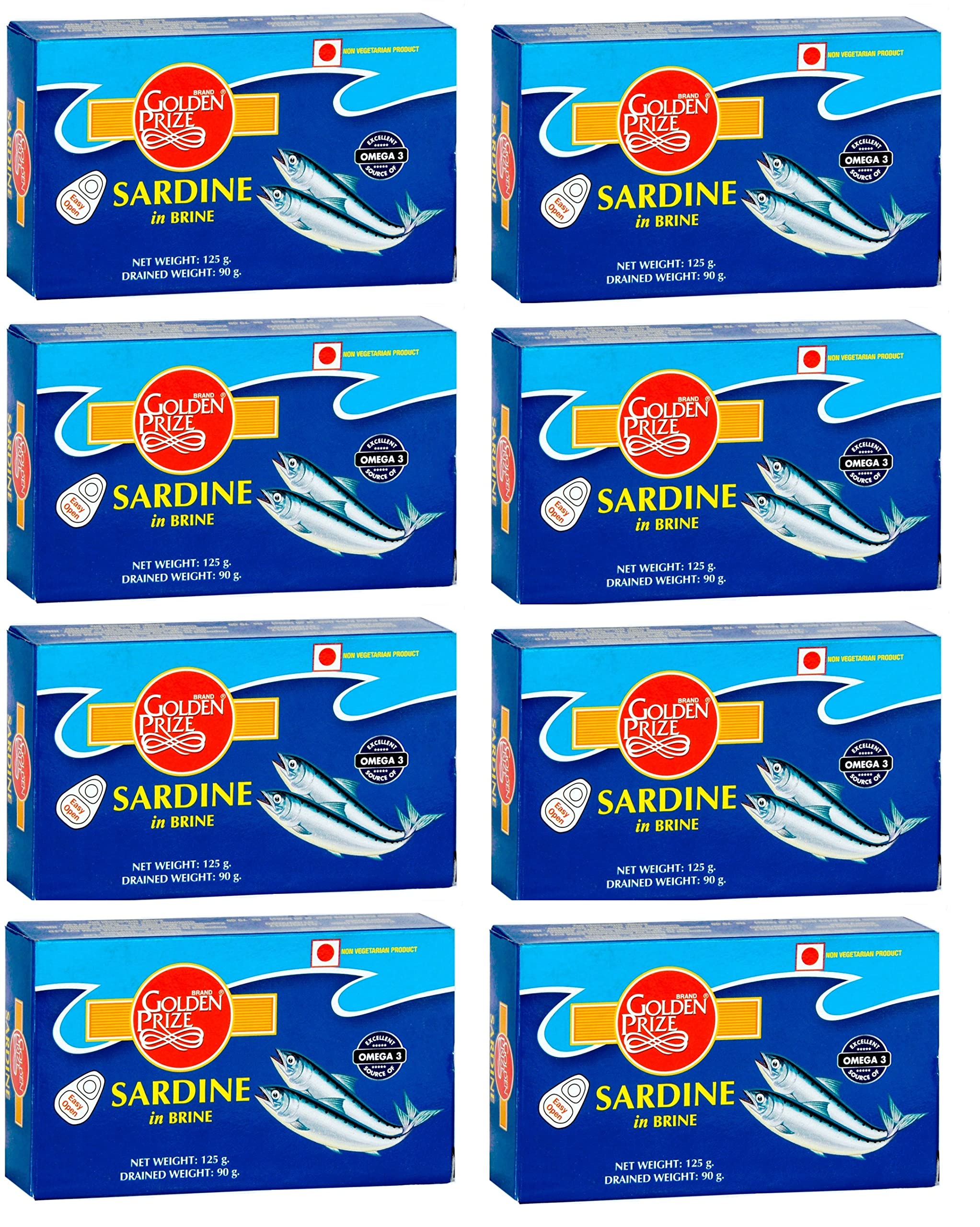Golden Prize Canned Sardine in Brine, 125g (Pack of 8) (B09CMB6YSS) Amazon Price History, Amazon Price Tracker