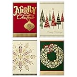 Image Arts Christmas Boxed Cards Assortment, Elegant Icons (4 Designs, 24 Cards with Envelopes)