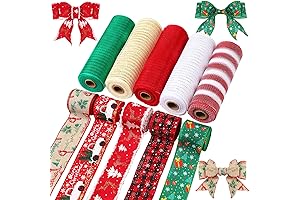 10 Rolls Christmas Mesh for Wreaths