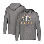 Ultra Game Men\'s NBA Official Super Soft Lightweight Hoodie Sweatshirt, Utah Jazz, Heather Charcoal, XX-Large