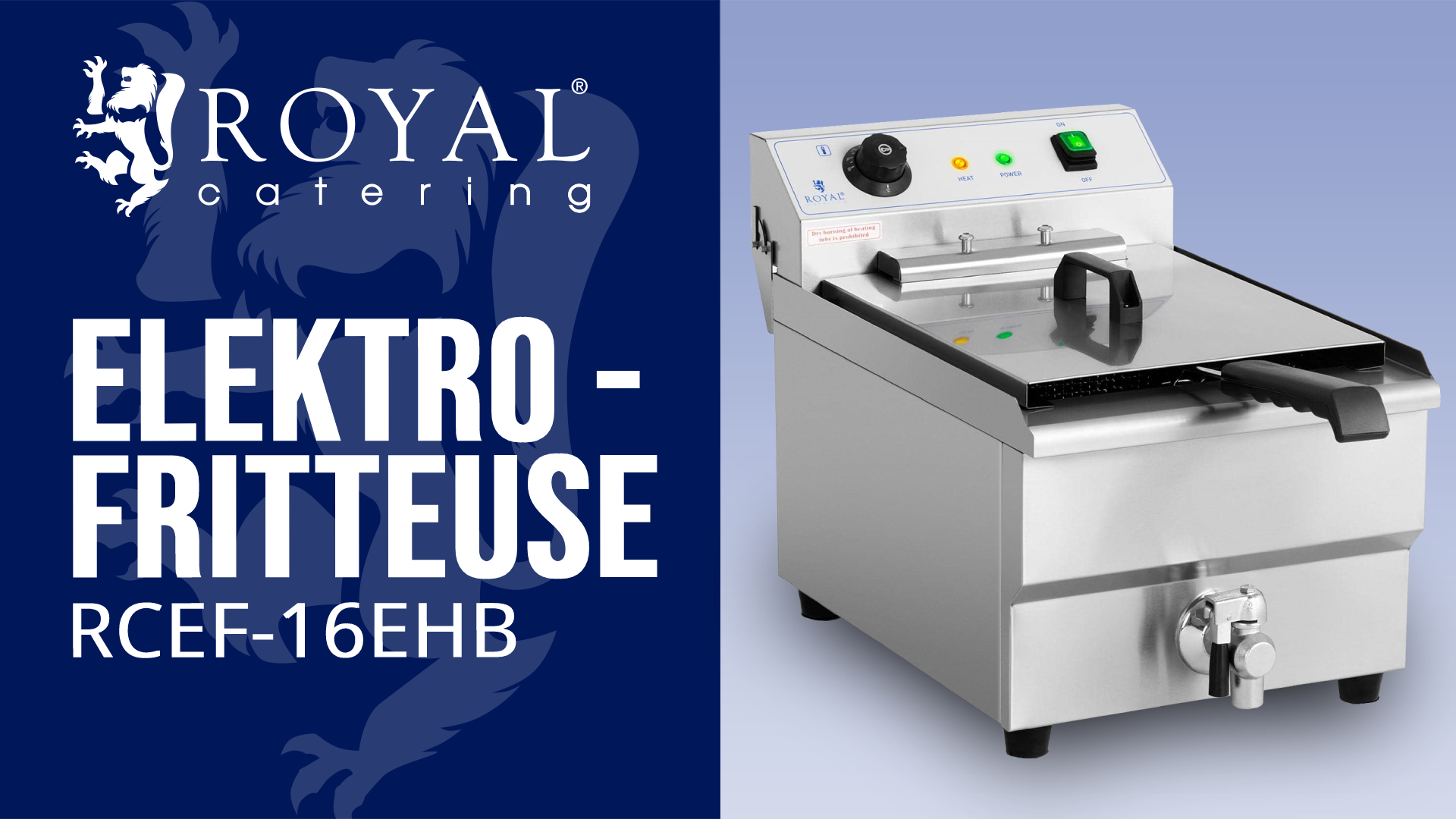Royal Catering RCEF 15E elektrická gastro fritéza od 3 809 Kč
