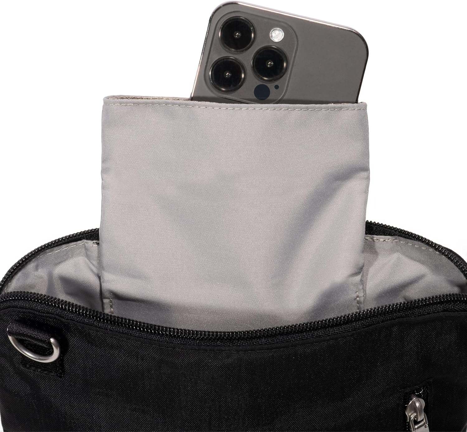 Baggallini Modern Pocket Crossbody Bag w/EMF Blocking Pocket - Lightweight 8.8"x8.5" Handbag Purse with RFID