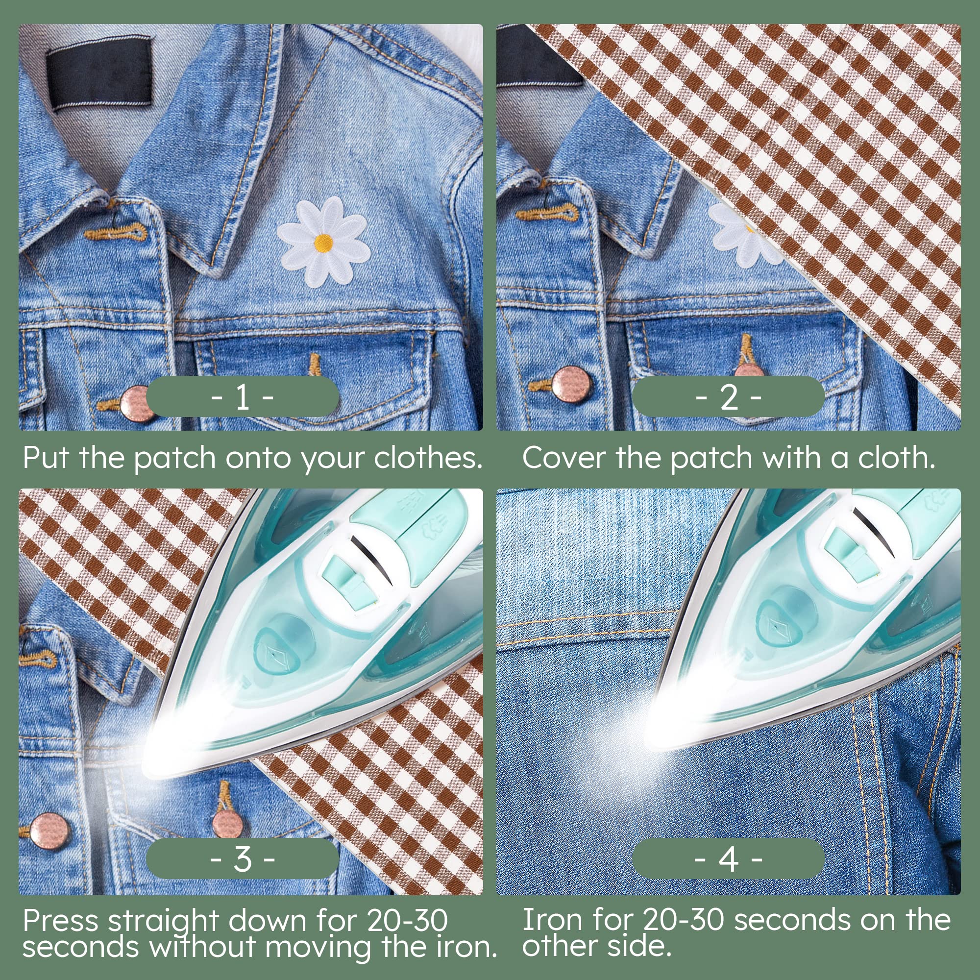 37 Delige Madeliefje Strijkpatches – Kleurrijke Bloemapplicaties, Zelfklevend & Strijkbaar, Voor Jeans, Tassen & Hoeden