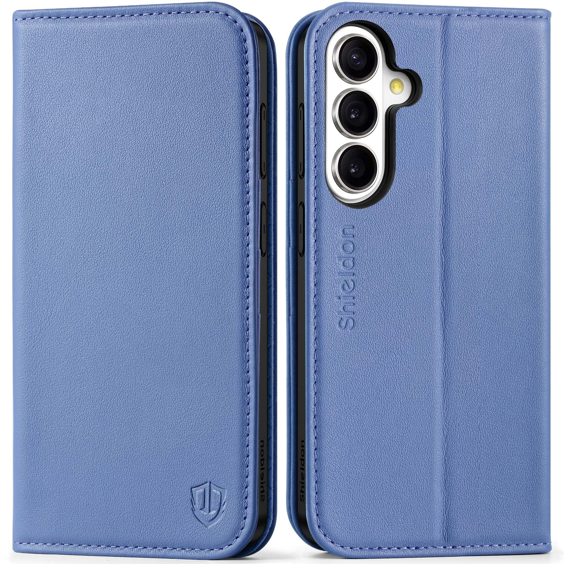 SHIELDON Custodia per Galaxy S26 Plus 5G, Cover a Portafoglio in Pelle con Blocco RFID e Porta Carte, Supporto Magnetico, Cover Protettiva Compatibile con Galaxy S 26+ 6.7" - Viola Glicine