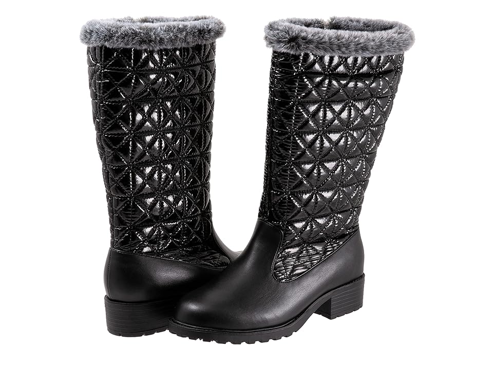 Trotters Benji 2.0 (Black/Black) Women's Shoes INTERNATIONAL SHIPPING