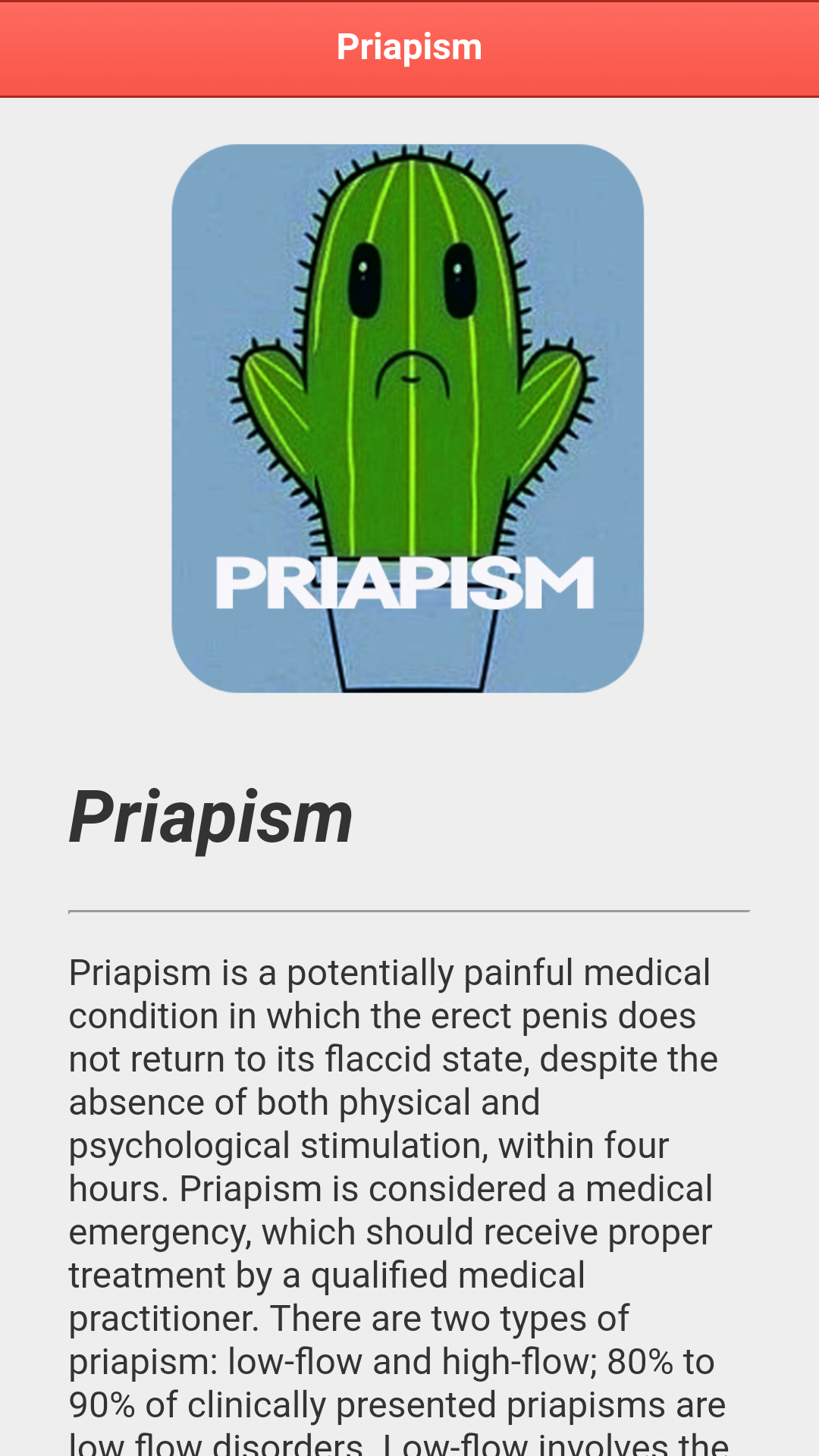 Priapism for Android