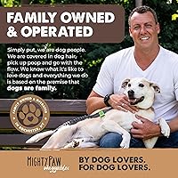 Vista 6 de Mighty Paw Naturals Bully Sticks para perros, masticables de carne de res alimentada con pasto. Palitos para mascotas para perros grandes, razas