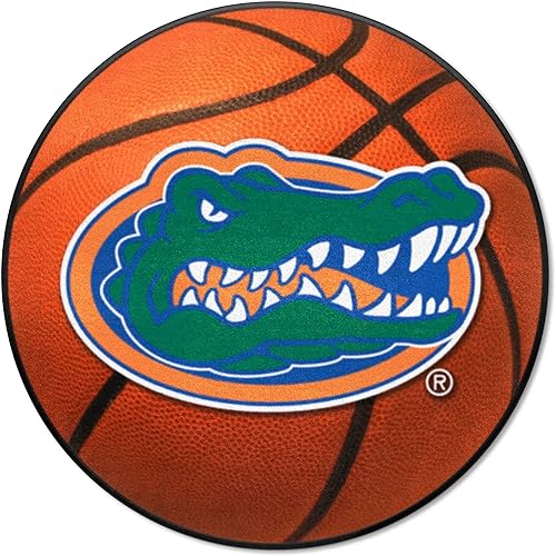 FANMATS 4155 Florida Gators - Alfombra de cola 5 pies x 6 pies, alfombra de decoración del hogar y tapete trasero logotipo principal de Gator Head