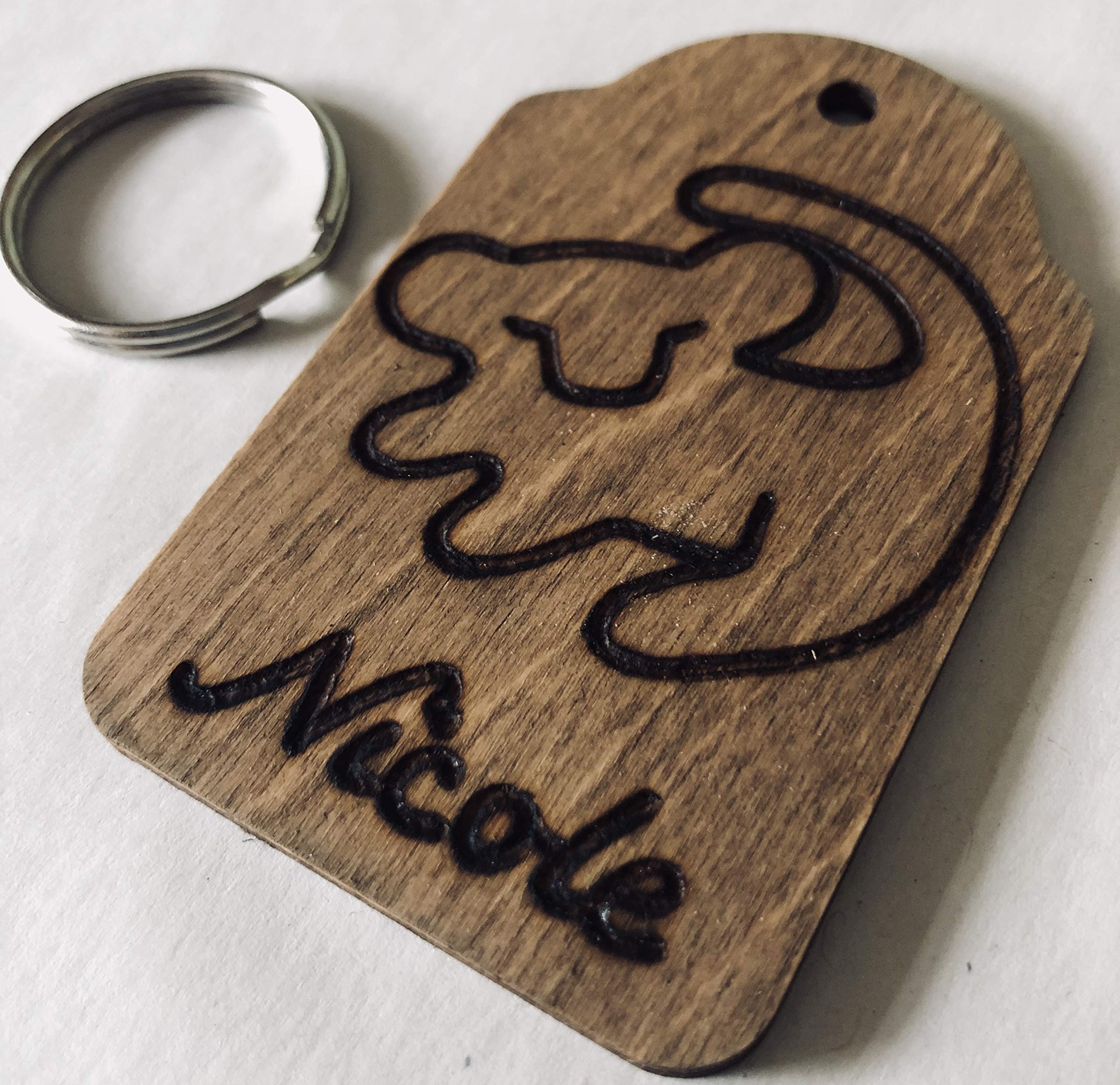 Personalised Lion Keyring Key Chain Simba Inspired Symbol Christmas Stocking Filler