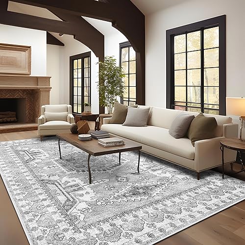 Miniatura 2 de SONORO KATE Alfombra de área de 4 x 6 pies, alfombras bohemias para sala de estar, antideslizantes y resistentes para dormitorio, alfombra bohemia