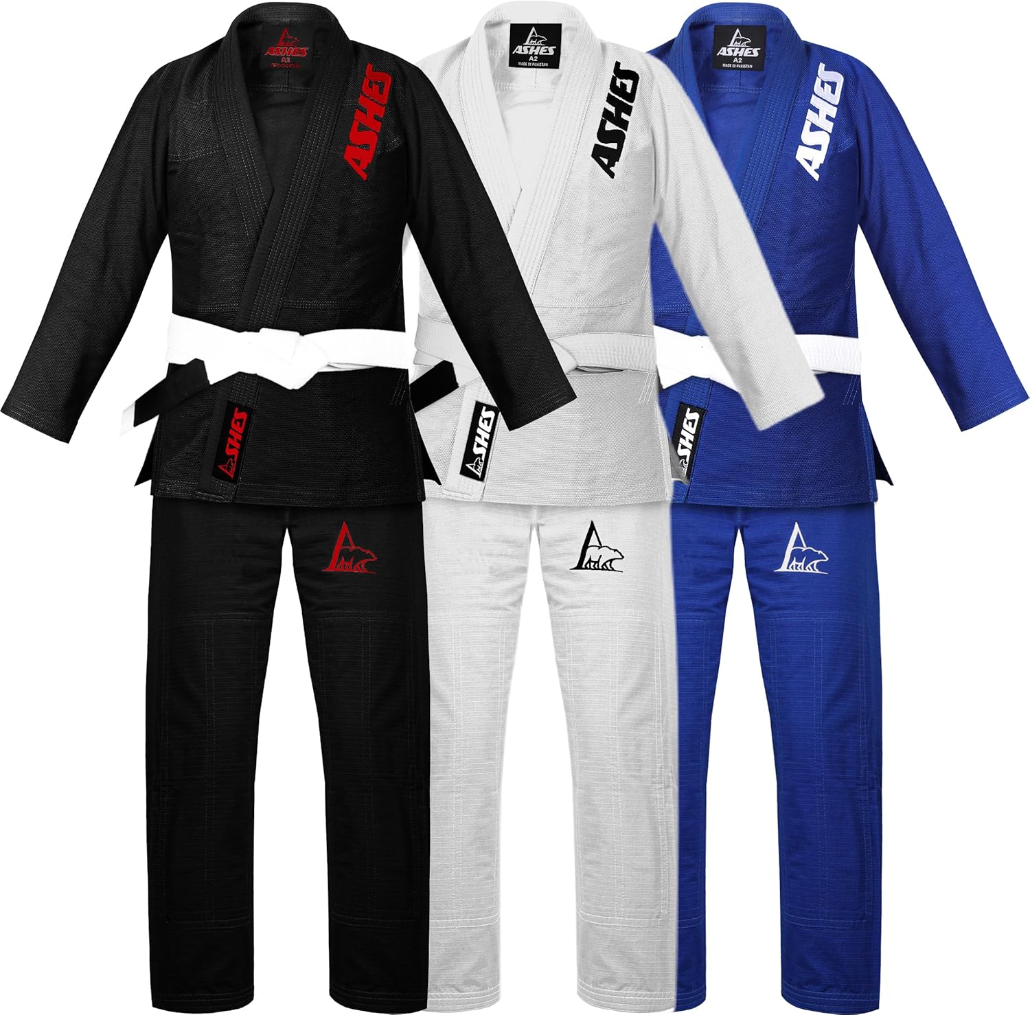 Ashes Sports BJJ GI for Men IBJJF Kimono BJJ Jiujitsu GIS W/Preshrunk Fabric & Free Belt