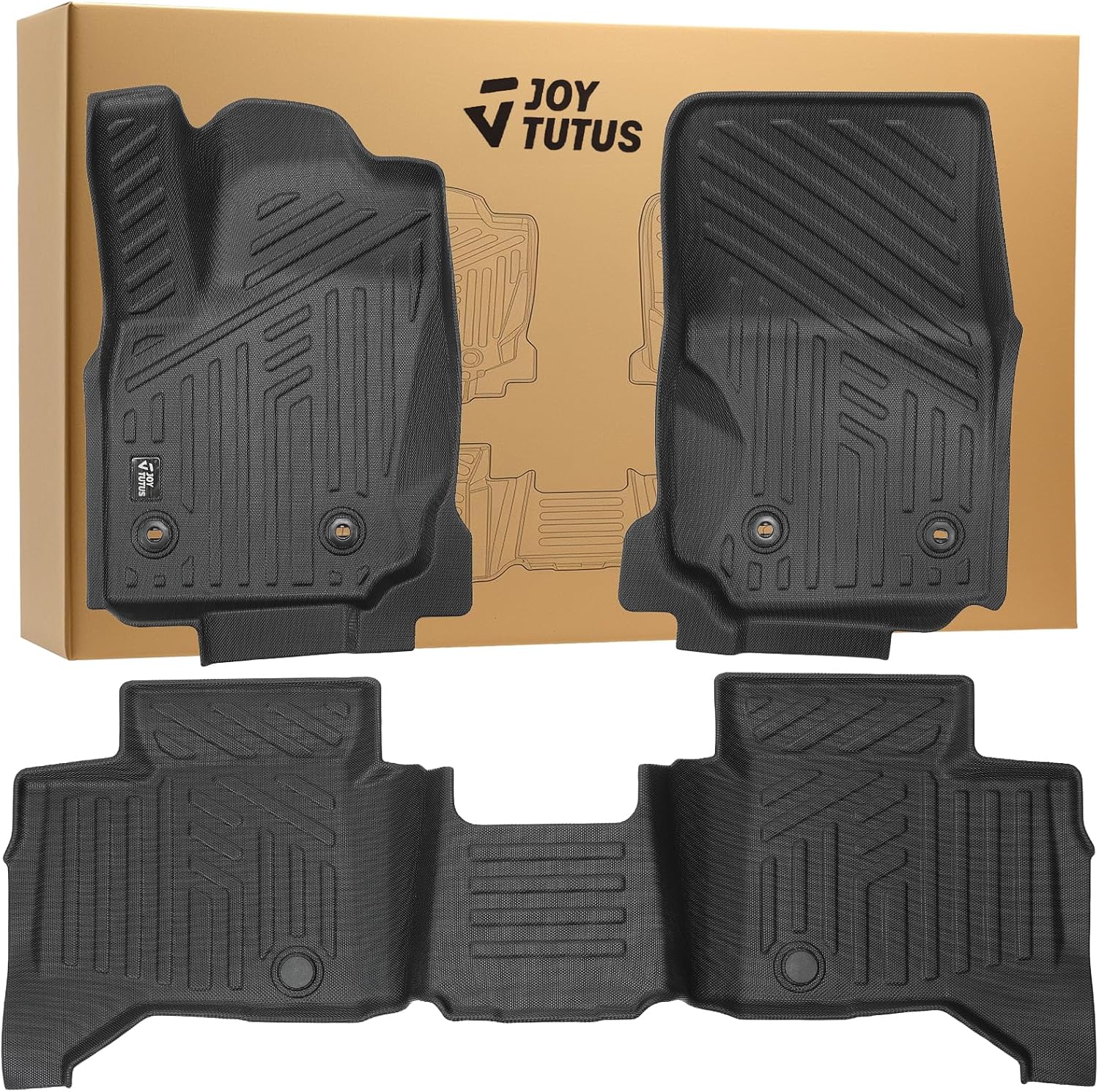 JOYTUTUS Floor Mats Compatible with 2025 2026 4Runner 6th Gen, TPE All Weather Floor Mats Custom Fit Floor Liners Front & Rear Set 2025 2026 4Runner Accessories (Not for Hybrid/EV)
