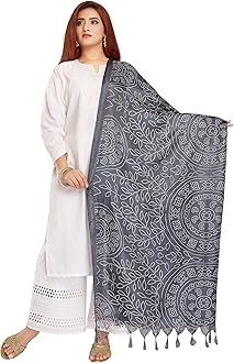 RANI SAAHIBA Women's Art Silk Printed Dupatta