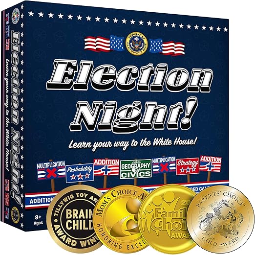 13. Election Night! Board Game - Winner of 2019 Parents Choice Gold Award